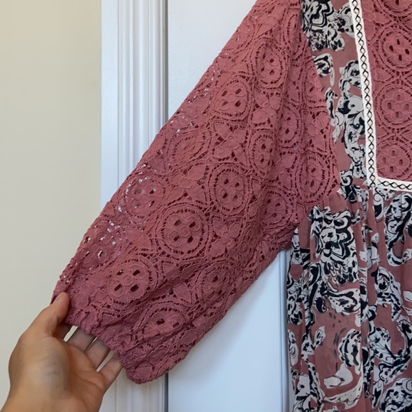 Suzanne Betro babydoll style rose coloured top in size M - Picture 3 of 9